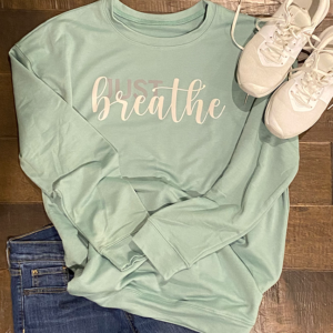 Just Breathe Long Sleeve Pullover
