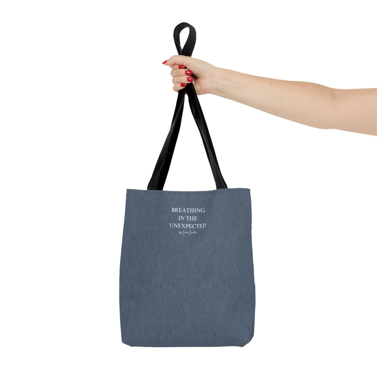 Breathing in the Unexpected Tote Bag (blue) - Image 7